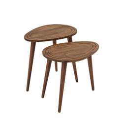 Lot de 2 Tables d'appoint Théodore en bois massif