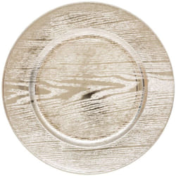 Atmosphera - Lot de 12 dessous d'assiette effet bois