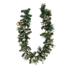 Atmosphera Guirlande de Noël Eucalyptus - 2 M Vert Doré