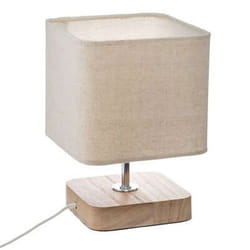 Atmosphera - Lampe à poser Arsène - Hauteur 21 cm - Beige