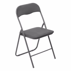 Chaise pliante effet velours