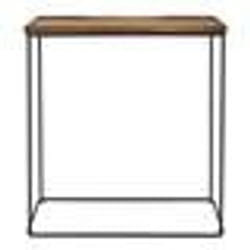 The Home Deco Factory - Console en acacia et métal VISBY - Marron et noir