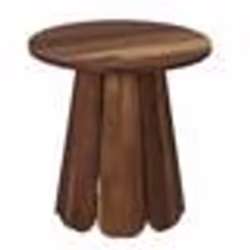 The Home Deco Factory - Table dappoint ronde effet acacia VISBY - Marron
