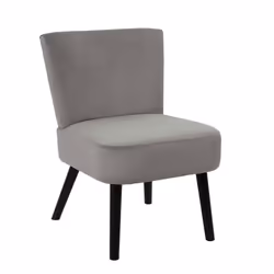 The Home Deco Factory - Fauteuil crapaud en velours Giulia - Gris