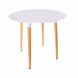 The Home Deco Factory - Table à manger ronde pour 2 personnes - Blanc