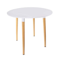 The Home Deco Factory - Table à manger ronde pour 2 personnes - Blanc