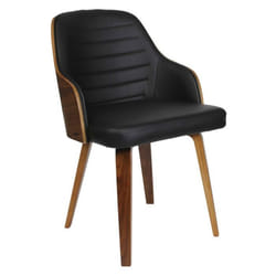 The Home Deco Factory - Chaise vintage Sauda - Noir