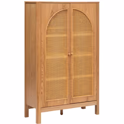 Vous recherchez des rangements au style romantique et délicat ? L'armoire 2 portes Tiria d'Atmosphera est faite pour votre in ...