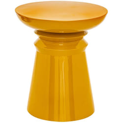 Table d'appoint ronde en métal jaya