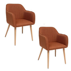 Lot de 2 fauteuils à dîner VISOCA