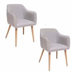 Lot de 2 fauteuils à dîner VISOCA