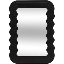Atmosphera - Miroir en bois vagues