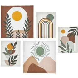 Atmosphera - Lot de 5 toiles imprimées soleil