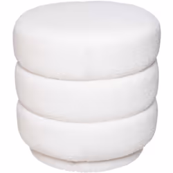 Osez l'esprit seventies réinventé avec beaucoup d'élégance dans ce pouf. Agréable au toucher grâce à la douceur de sa bouclet ...