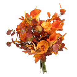 Atmosphera - Bouquet artificiel automnal - H. 55 cm - Orange