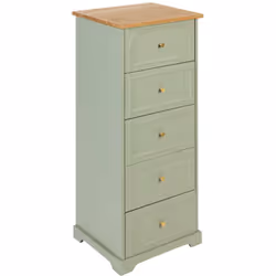 Opter pour ce magnifique chiffonnier vert céladon, le meuble idéal pour organiser une chambre ou une entrée. Sa couleur tenda ...