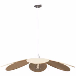 Très originale, cette suspension illuminera joliment n'importe quelle pièce de votre maison. Son abat-jour en lin reprend la ...