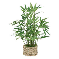Atmosphera - Bambou artificiel avec pot matériau naturel - H. 46 cm