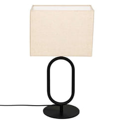 Atmosphera - Lampe à poser SUNDSVALL - H. 52 cm - Beige et noir