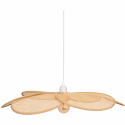 Apportez une touche de douceur à votre intérieur avec notre suspension pétales en bambou naturel. Cette suspension allie desi ...