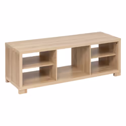 Meuble TV 5 cases en bois BIVOAK - Beige