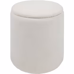 Craquez pour ce joli pouf, pouvant servir à la fois d'assise d'appoint, de repose-pieds et de coffre de rangement. Il saura v ...