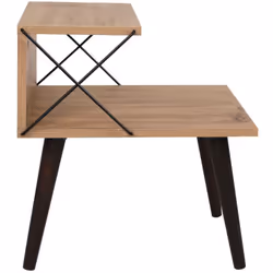 Table d'appoint en bois et métal NINO