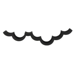 Toilinux Étagère Nuage Bois WC Noir