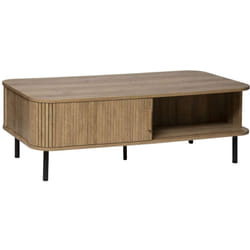 Table basse 2 portes en bois COLVA - Marron