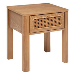 Table de chevet 1 tiroir en bois TIRIA - Marron