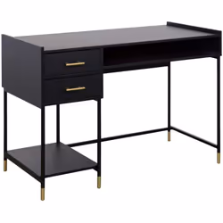 Profitez d'un espace de travail élégant et pratique grâce au bureau Tedy d'Atmosphera. Le bureau Tedy vous séduira avec ses l ...