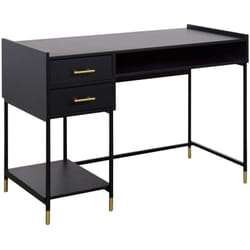 Bureau 2 tiroirs en bois tedy