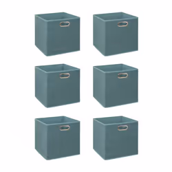 Lot de 6 boîtes de rangement en tissu MIX 'N MODUL