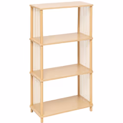 Etagère 4 niveaux en bois KORD - Beige
