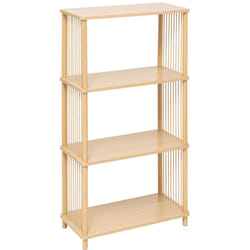 Etagère 4 niveaux en bois KORD - Beige