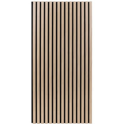 Lot de 4 panneaux muraux décoratifs effet chêne clair COLVA