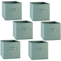 Lot de 6 boîtes de rangement en tissu MIX N' MODUL