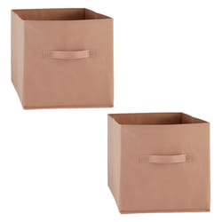 Lot de 2 boîtes de rangement en tissu MIX N' MODUL