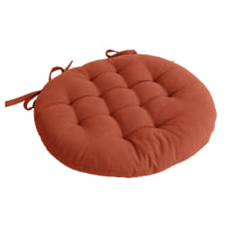 Galette de chaise ronde PANAMA - Terre cuite