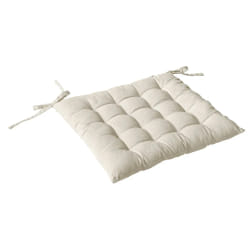 Galette de chaise PANAMA - 38 x 38 cm - Écru