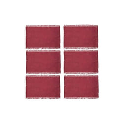 Toilinux - Lot de 6 Sets de table Maha en coton