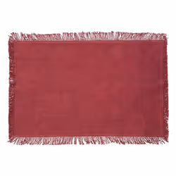 Atmosphera - Set de table en coton MAHA - 45 x 30 cm - Grenat
