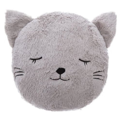 Atmosphera - Coussin enfant Chat - Diam. 27 cm - Gris