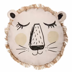 Atmosphera - Coussin rond enfant Lion - Diam. 38 cm