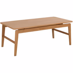 Table basse rectangulaire en chêne AREN - Marron