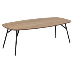 Table basse allongée bois et métal HALDOR