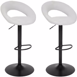 Chic et confortable, le tabouret de bar pivotant Sasha est idéal pour équiper un ilot de bar. Monté sur un pied en acier noir ...