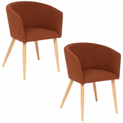 Les lignes accueillantes des fauteuils Marlo en font un incontournable des intérieurs modernes. Ce lot de 2 fauteuils est la  ...
