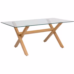 Ajoutez une touche d’élégance et de modernité à votre salle à manger avec la table Jorel. Conçue pour accueillir jusqu'à 6 pe ...