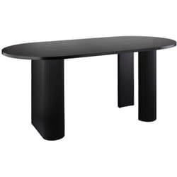 Table à manger ovale en bois pour 6 personnes olova